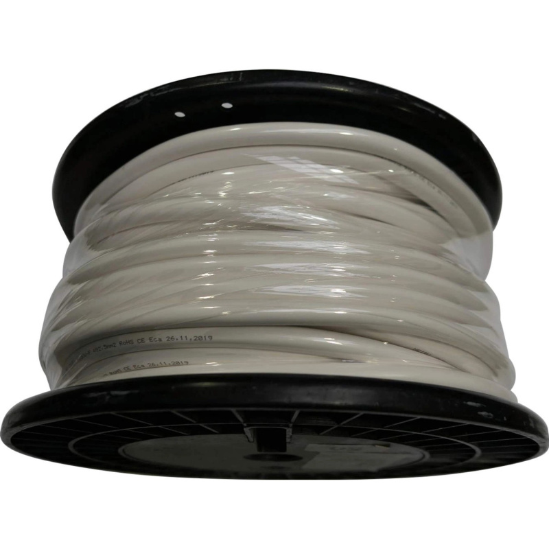 Silový kabel H05VV-F 4Gx2,5 mm, bílá (cívka) - metráž