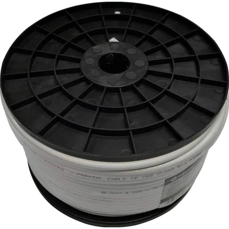 Koaxiální kabel CB50C/RG6U bílý 25 m