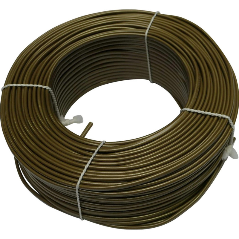 Silový kabel H03VVH2-F 2x0,5 mm, zlatá - metráž