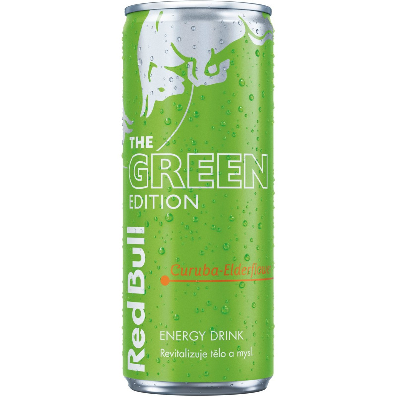 Red Bull Green curuba a bezový květ