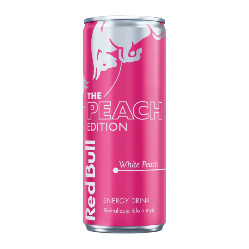 Red Bull Peach s příchutí bílé broskve