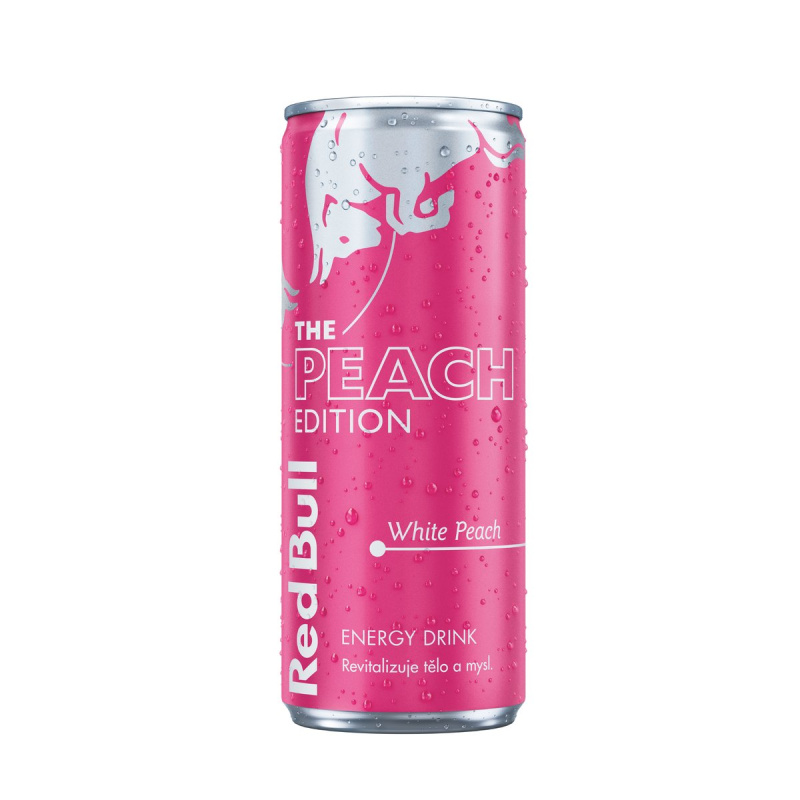 Red Bull Peach s příchutí bílé broskve