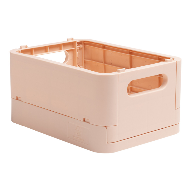 Víceúčelový skládací box Skandi mini, PP - lososový