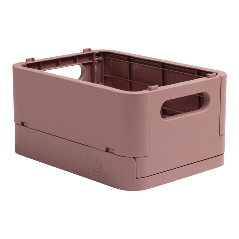 Víceúčelový skládací box Skandi mini, PP - strarorůžový
