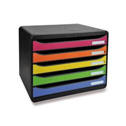 Exacompta - zásuvkový box - 5 zásuvek