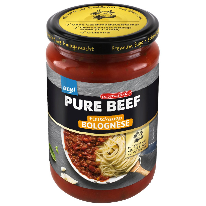 Inzersdorfer PURE BEEF Bolognese s hovězím masem