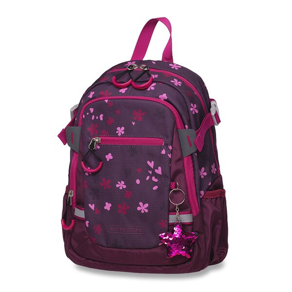 Dětský batoh Schneiders Berry Blossom Dark Red