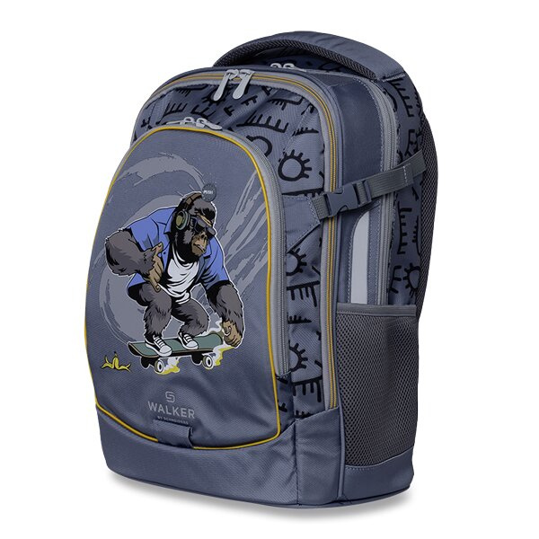 Školní batoh WALKER Fame Banana Slide Light Grey