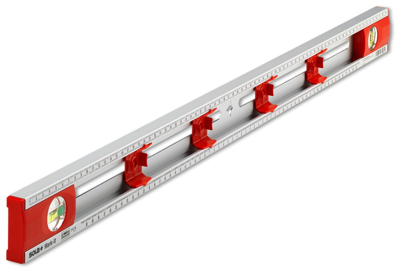 SOLA | MARK-IT (80 cm) – značkovací vodováha s posuvnými značkovači