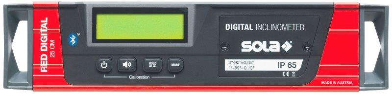 Sola -  sklonoměr RED Digital s Bluetooth a aplikací na telefon Délka: 25 cm