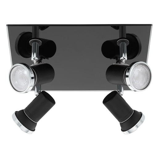 Eglo Tamara osvětlení 26 cm sklo černá, chrom 33 678