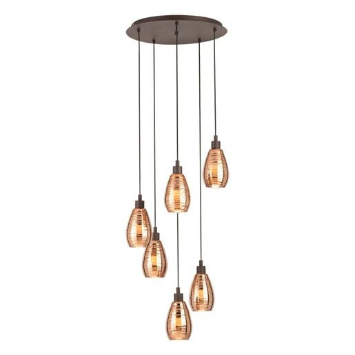 Závěsné osvětlení Eglo SIRACUSA hnědá 39508