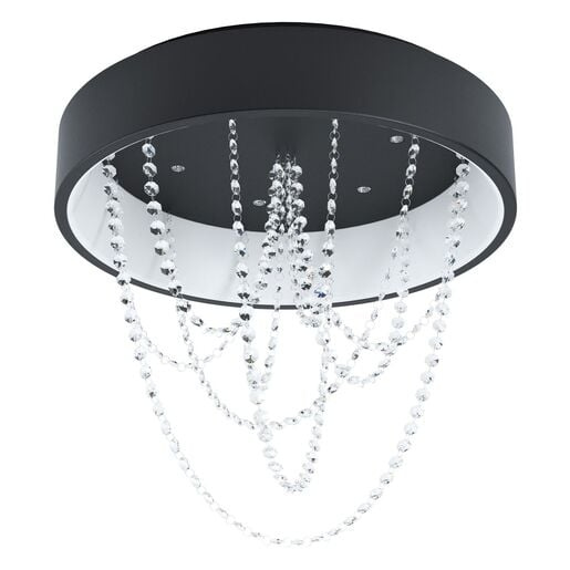 LED Stropní osvětlení Eglo BERLONA černá 39762