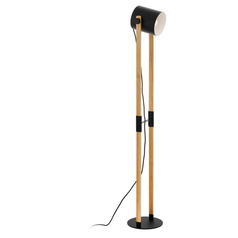 Eglo HORNWOOD stojací lampa černá, krémová ocel 43521