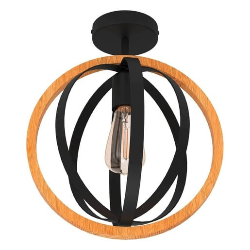 Stropní osvětlení Eglo BASILDON černá 43736