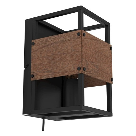 Nástěnná lampa Eglo EVESHAM černá 43806