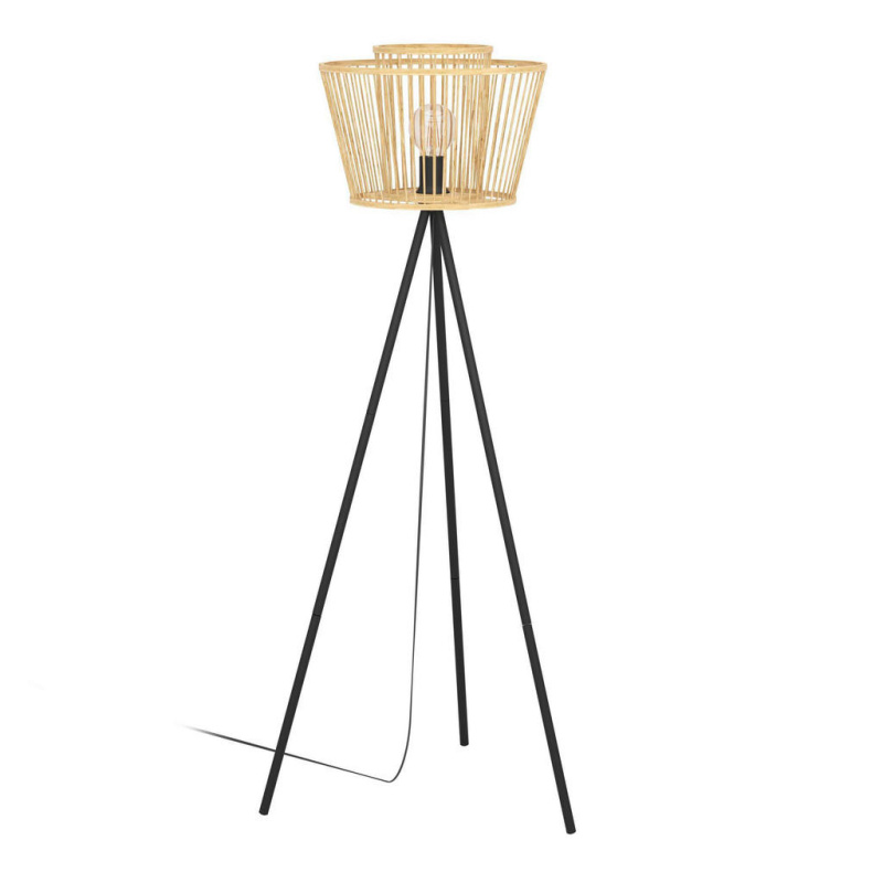 Stojací lampa Eglo HYKEHAM černá 43855