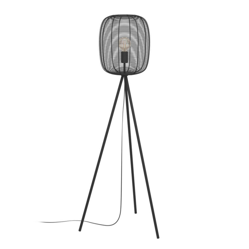 Stojací lampa Eglo RINROE černá 43968