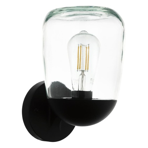 Nástěnná lampa Eglo DONATORI plast/hliník černá 98701