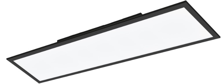 Stropní LED panel Eglo SALOBRENA-C / 120 x 30 cm / 230 V / 34 W / plast / hliník / černá Varianta: ivi1