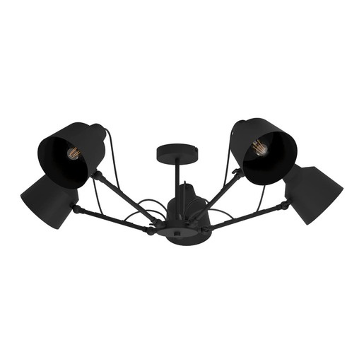 Stropní osvětlení Eglo BASURTU černá 99667