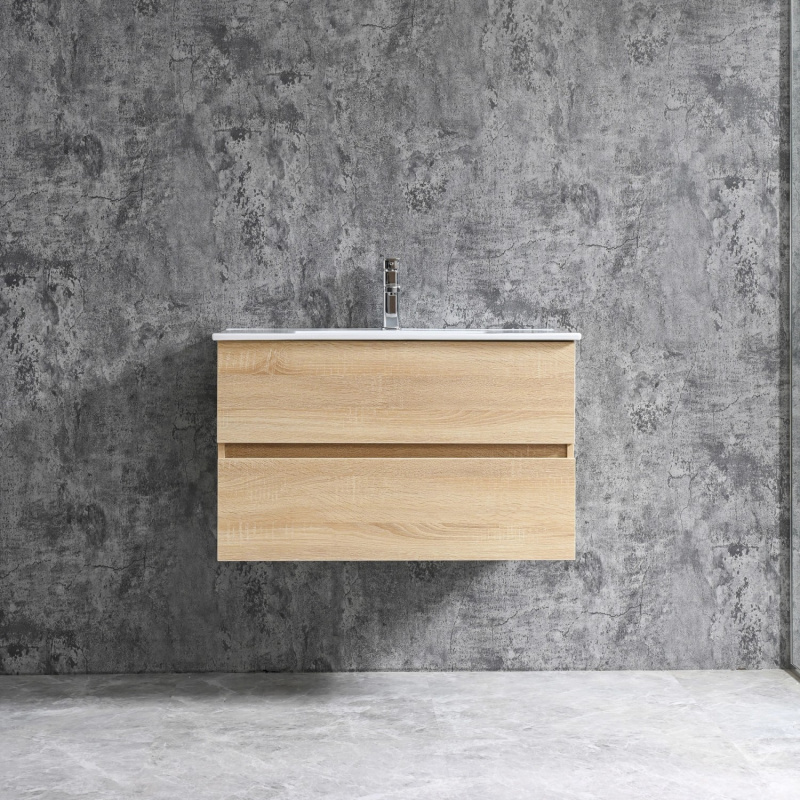 Sanotechnik Umyvadlová skříňka s umyvadlem Corbo, javor, 80 cm
