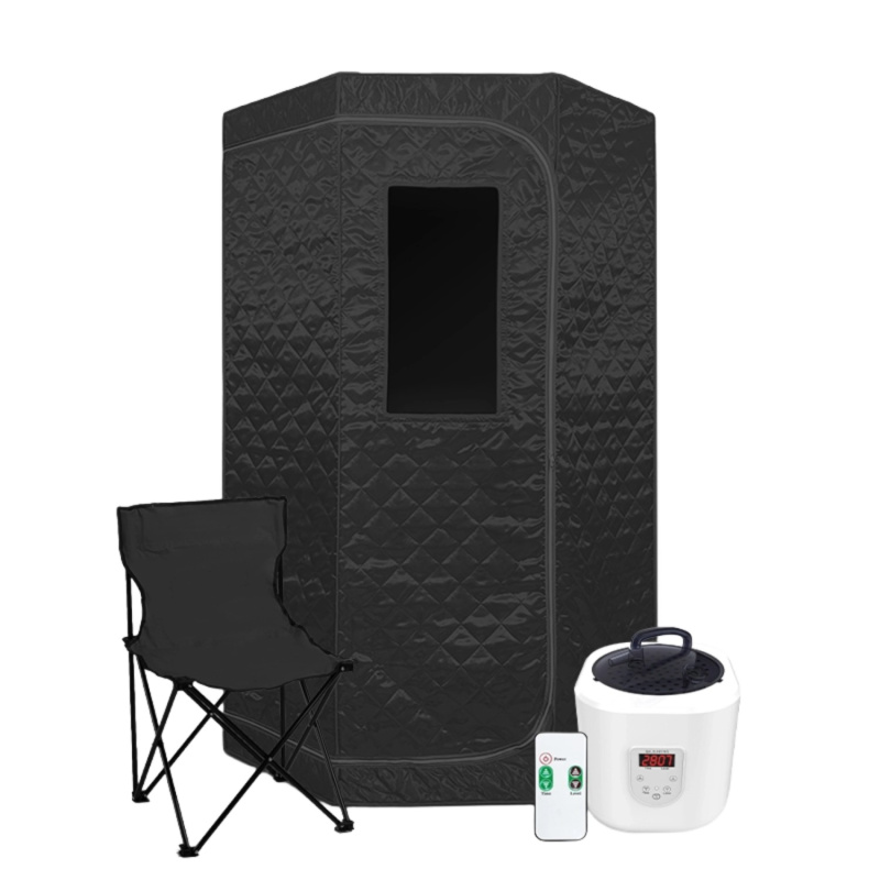 Sanotechnik Přenosná parní sauna KPS90, černá, 90 x 90 x 190 cm