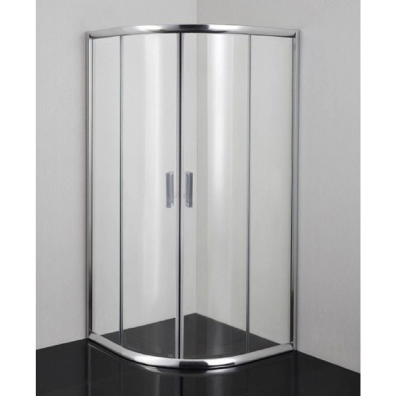 Sanotechnik Čtvrtkruhový sprchový kout Q-LINE chrom 89-90 x 89-90 x 190 cm