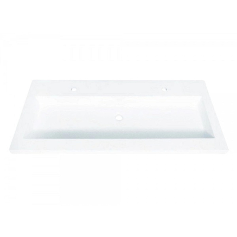 Sanotechnik Zápustné umyvadlo, litý mramor, 120 x 51,5 x 11,5 cm