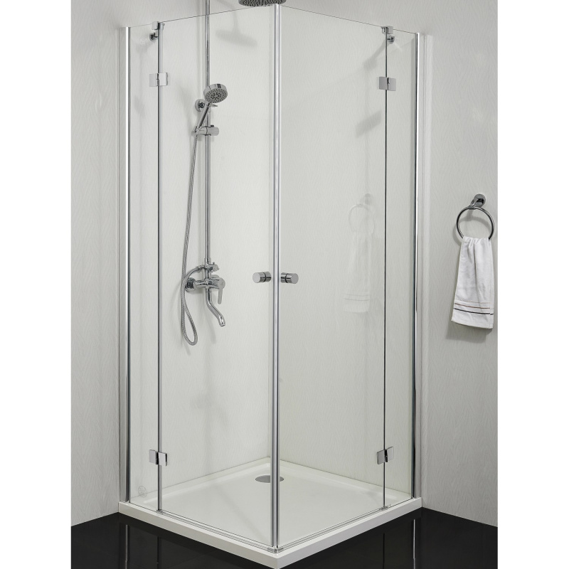 Sanotechnik Výkyvné sprchové dveře Smartflex D1290L, chrom, 87-89 x 195 cm, L