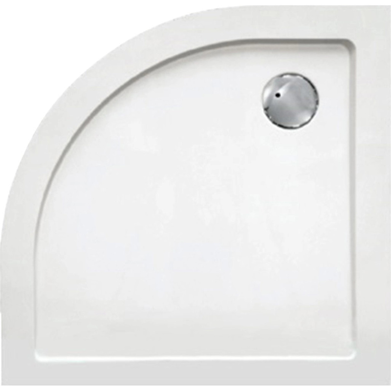 Sanotechnik Rohová sprchová vanička SMC SC9090R, čtvrtkruh, 90 x 90 x 3,5 cm