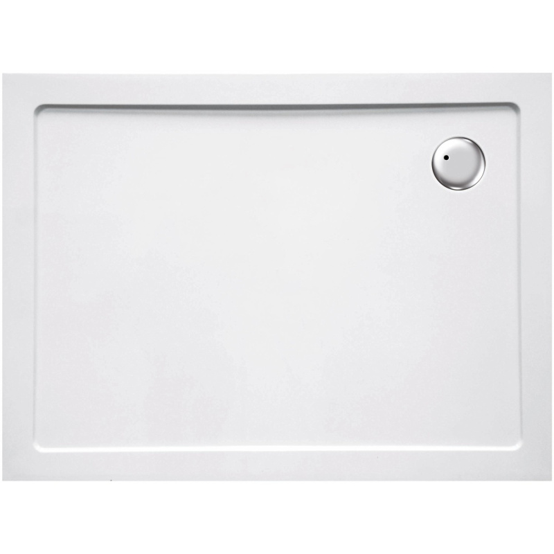 Sanotechnik Rohová sprchová vanička SMC SC1080S, 100 x 80 x 3,5 cm