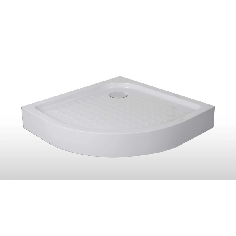 Sanotechnik Sprchová vanička s krytem T80W, čtvrtkruh, 80 x 80 x 12,5 cm