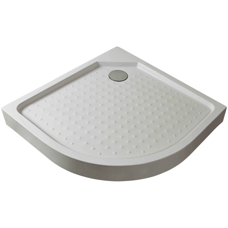 Sanotechnik Sprchová vanička s krytem T90W, čtvrtkruh, 90 x 90 x 12,5 cm