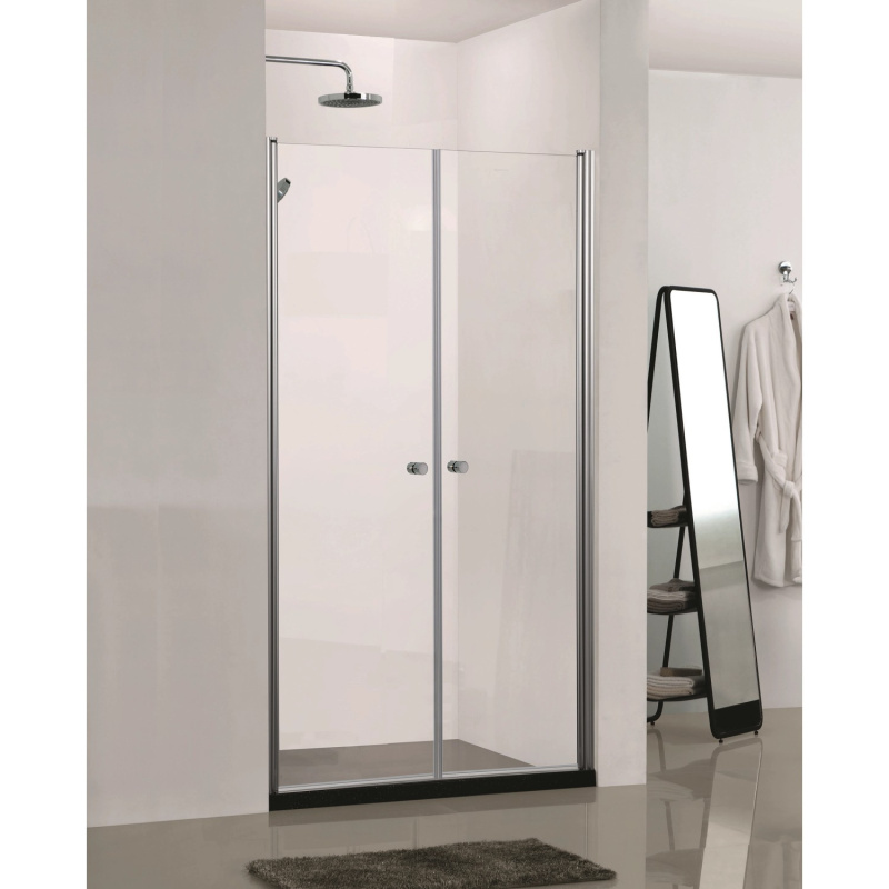 Sanotechnik Otočné sprchové dveře do niky Elegance N1090, chrom, 89-93 x 195 cm