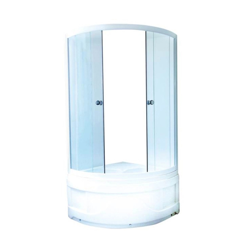 Sanotechnik Sprchový kout s vysokou vaničkou PT2225, čtvrtkruh, 90 x 90 x 205 cm
