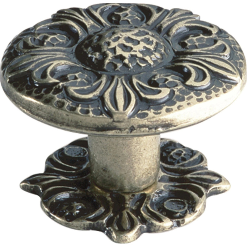 Knoflík 357 staromosazný leštěný 33 mm x 33 mm x 25 mm