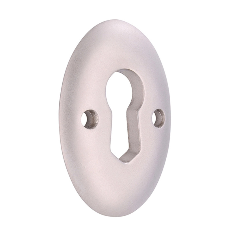 Dekorativní štít, matný nikl 35 x 25 x 3 mm