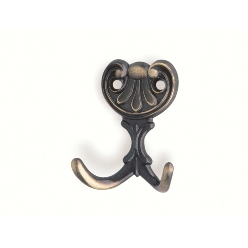 Háček 505 staromosazný leštěný 66 mm x 56 mm x 20 mm