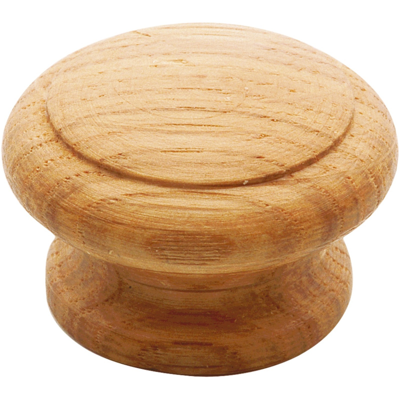 Siro Nábytkový knoflík, z dubového dřeva, přírodní, lakovaný, průměr 44 mm