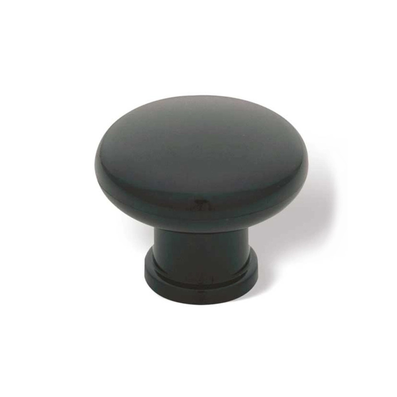 Knoflík 0385 plastový černý 32 mm x 32 mm x 27 mm