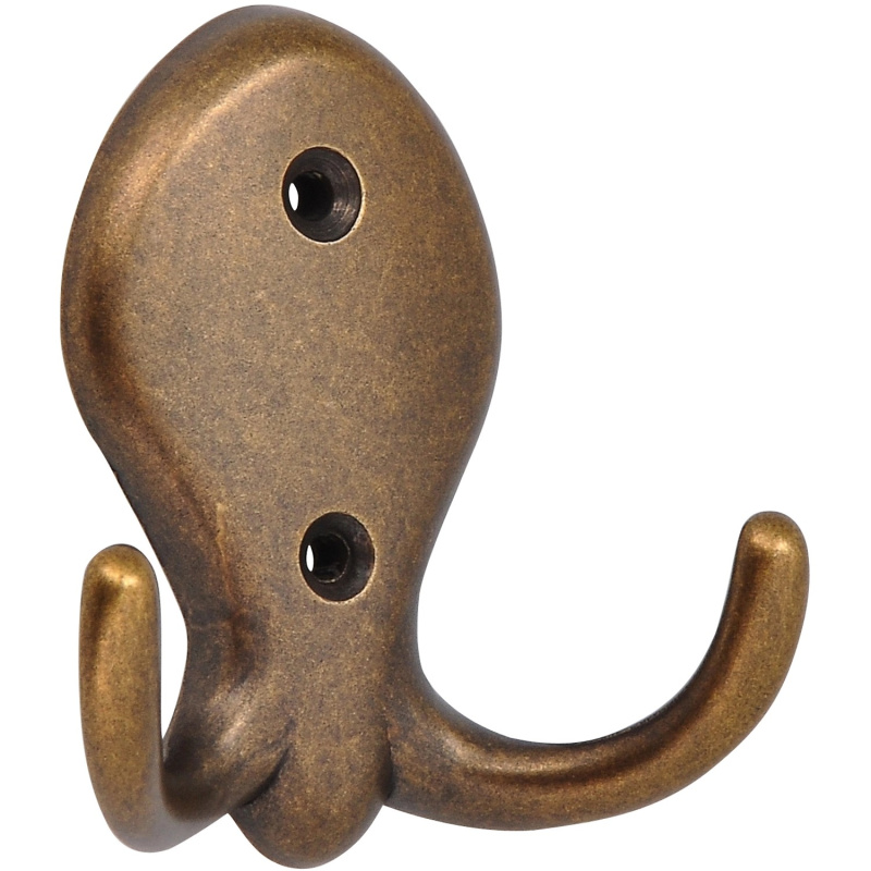 Siro Háček 704 kovový mosazný starožitný vzdálenost otvorů 32 mm