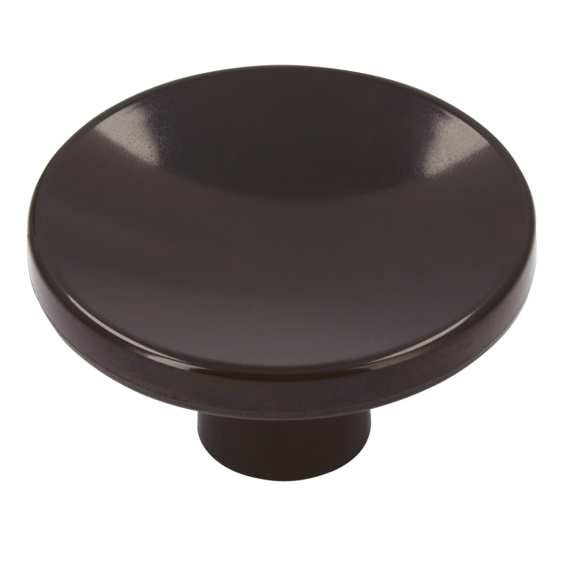 Siro Nábytková knopka 0192 kulatá, plast černohnědá 40 mm