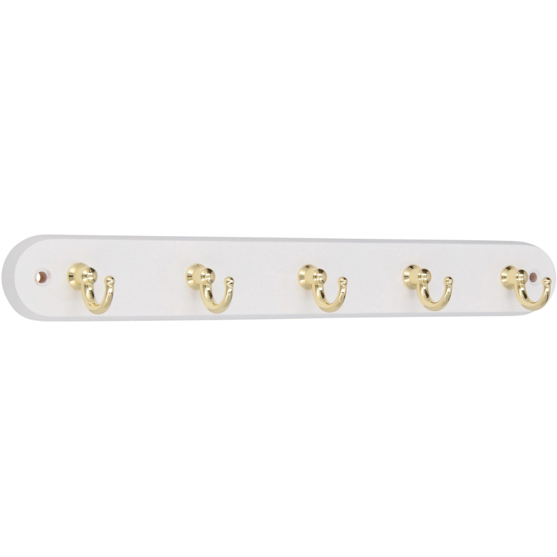 Siro Lišta na klíče 749 buk bílá kov v barvě mosazi délka 300 mm