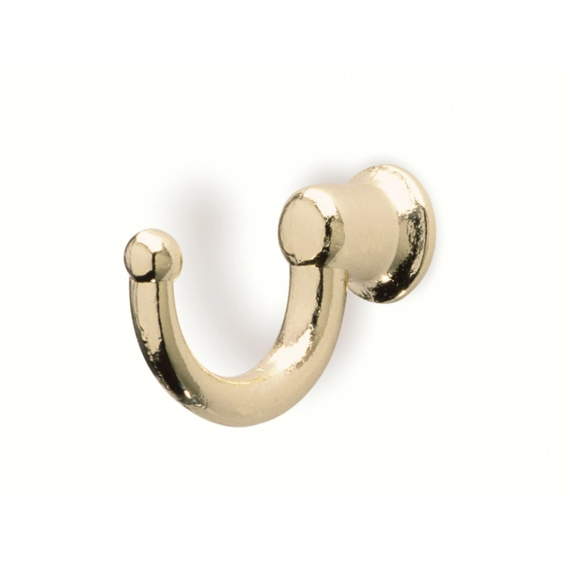 Háček 744 mosazný leštěný 22 x 12 x 29 mm