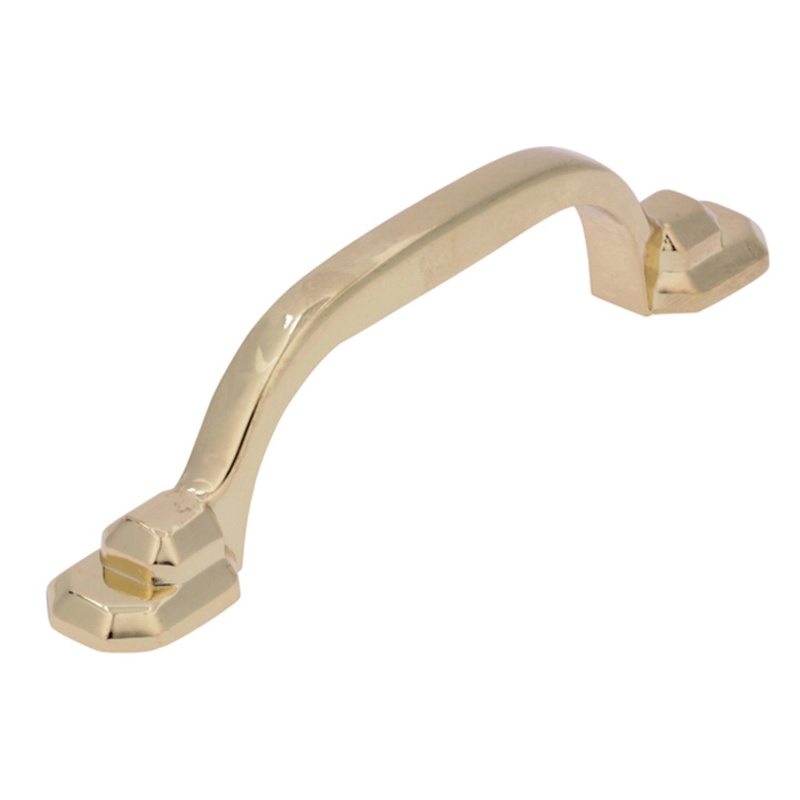 Nábytková úchytka, lesklá mosaz 106 x 14 x 24 mm