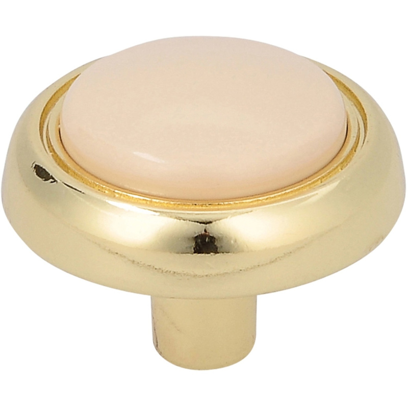 Siro Nábytkový knoflík 919 kovový mosazný lesklý průměr 30 mm