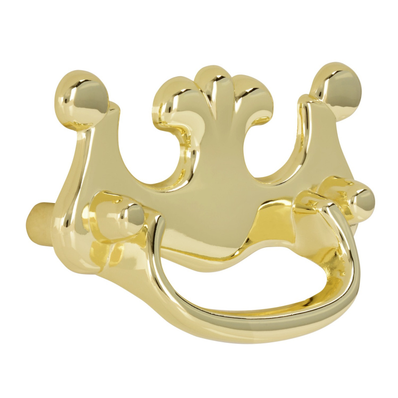 Siro Vintage nábytková úchytka 925 kovová lesklá mosaz 64 mm