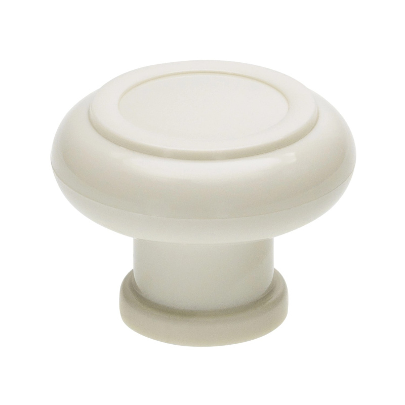 Siro Nábytková knopka SM447 kulatá, plastová bílá 40 mm