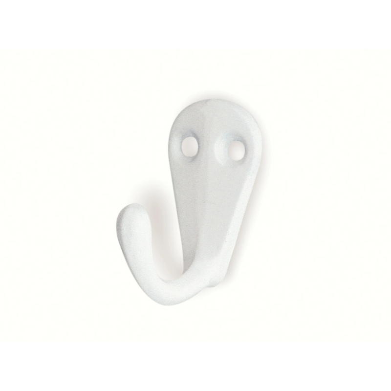 Háček 1133 kov bílý 41 mm x 20 mm x 33,5 mm